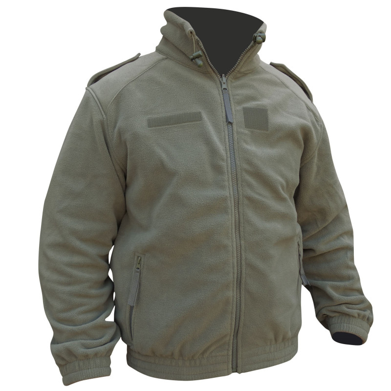 Blouson polaire AT — polaire 400 g/m², renforts épaules/coudes, noir, usage pro