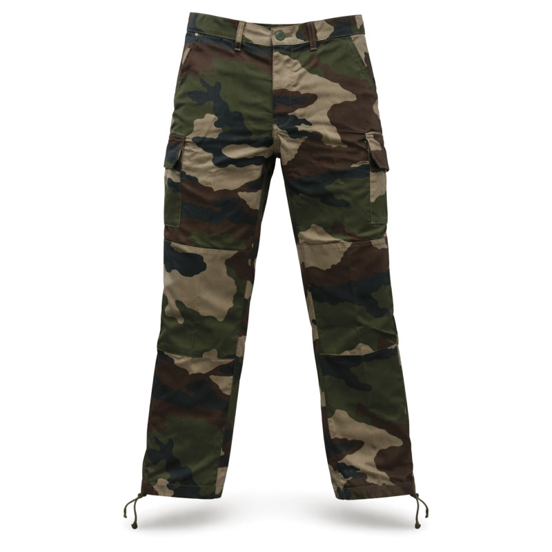 Pantalon cargo camouflage CE militaire polycoton résistant