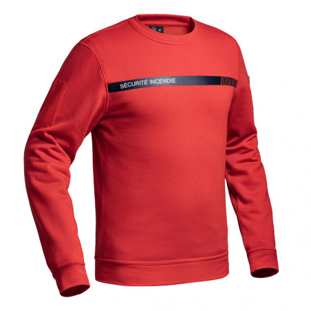 Sweat SÉCU-ONE Sécurité Incendie rouge – confort & visibilité