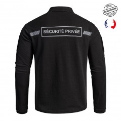 Polo SÉCU-ONE manches longues Sécurité Privée noir Polo SÉCU-ONE manches longues Sécurité Privée noir