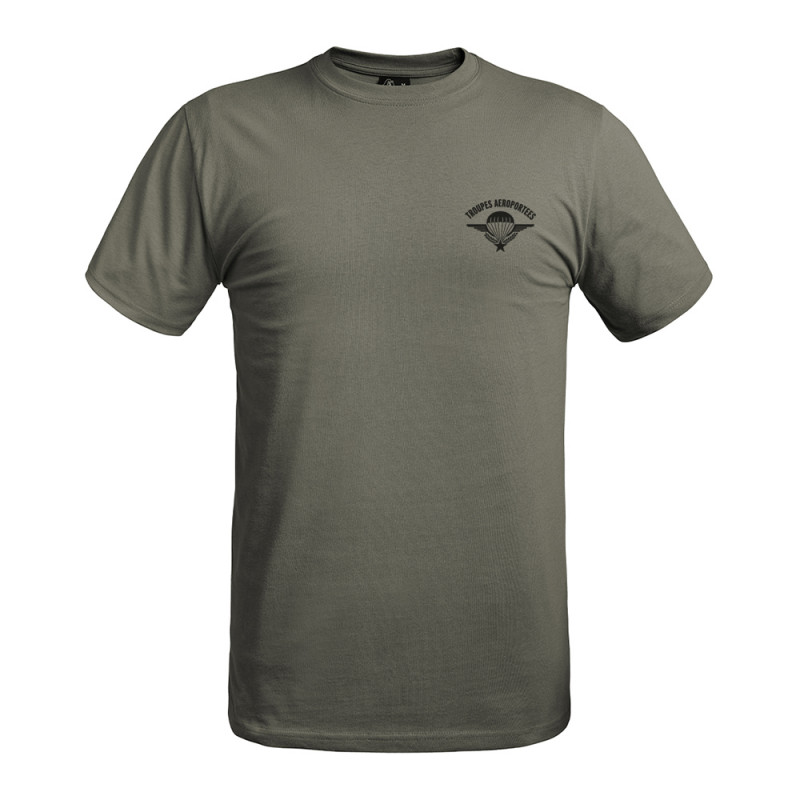 T-shirt STRONG Troupes Aéroportées vert olive T-shirt STRONG Troupes Aéroportées vert olive