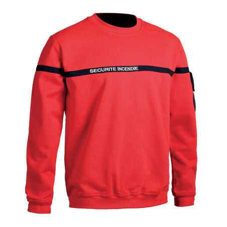 Sweat SÉCU-ONE Sécurité Incendie rouge