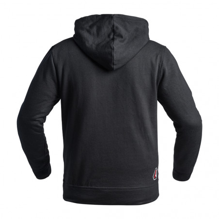 Hoodie SIGNATURE noir logo blanc/rouge – A10 Equipment