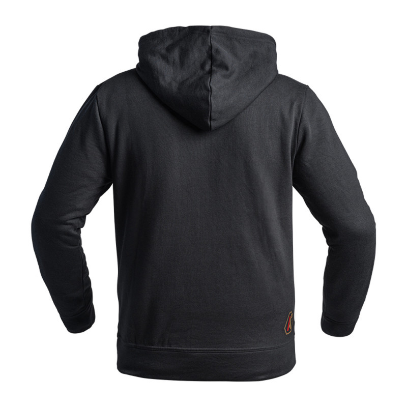 Hoodie SIGNATURE noir logo tan/rouge – A10 Equipment Hoodie SIGNATURE noir logo tan/rouge – A10 Equipment