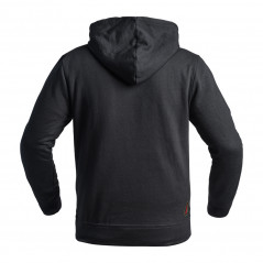 Hoodie SIGNATURE noir logo vert olive/rouge – A10 Equipment