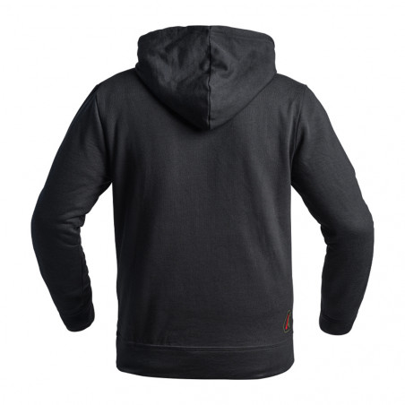 Hoodie SIGNATURE noir logo vert olive/rouge – A10 Equipment