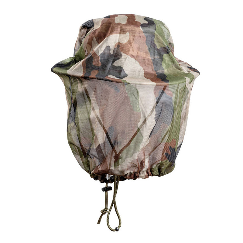 Bob tactique avec moustiquaire – Camouflage FR/CE | équipement terrain