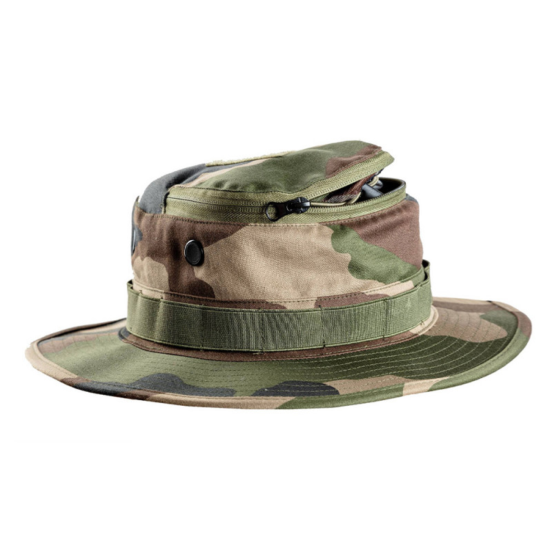 Bob tactique avec moustiquaire – Camouflage FR/CE | équipement terrain