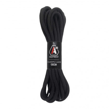 Paire de lacets SÉCU-ONE 130 cm noir – A10 Equipment