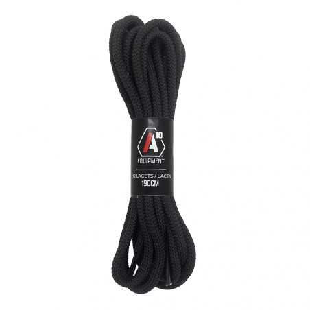 Paire de lacets SÉCU-ONE 190 cm noir – A10 Equipment
