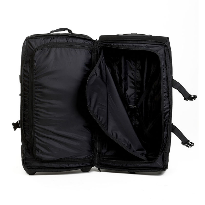 Sac de transport à roulettes TRANSALL 120 L Noir – 80 × 45 × 33 cm, roues tout-terrain, poignée télescopique