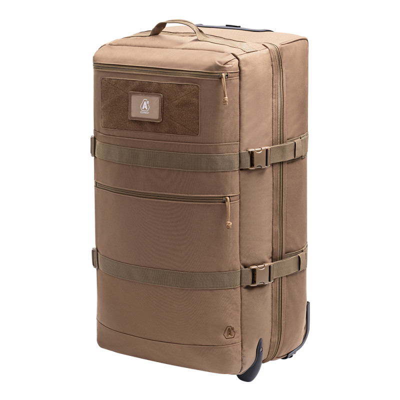 Sac de transport à roulettes TRANSALL 120 L Tan – 120 litres, roues tout terrain, poignée télescopique Sac de transport à roulettes TRANSALL 120 L Tan – 120 litres, roues tout terrain, poignée télescopique
