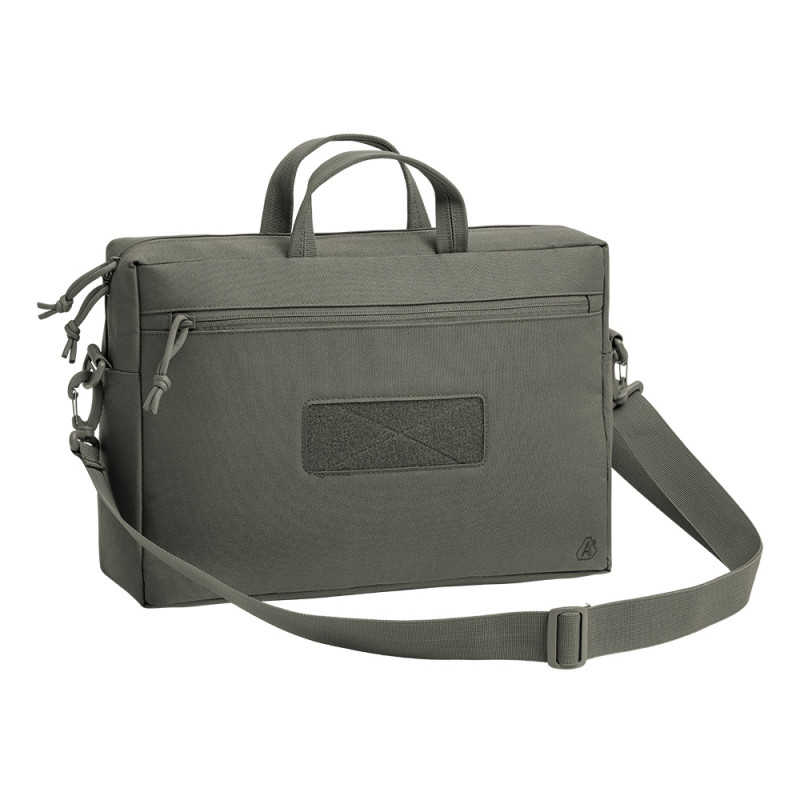 Sacoche PC portable TRANSALL vert olive – polyester HRF 600D déperlant jusqu’à 18″