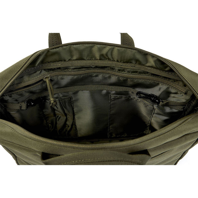 Sacoche PC portable TRANSALL vert olive – polyester HRF 600D déperlant jusqu’à 18″
