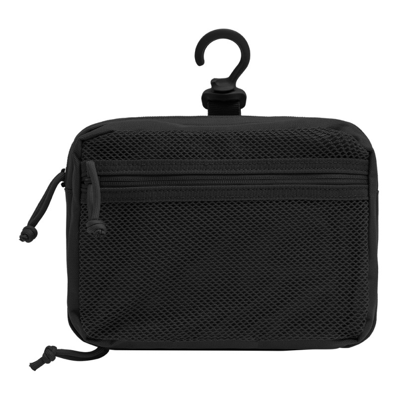 Trousse de toilette TRANSALL Noir – A10 Equipment, polyester HRF 600D, double compartiment