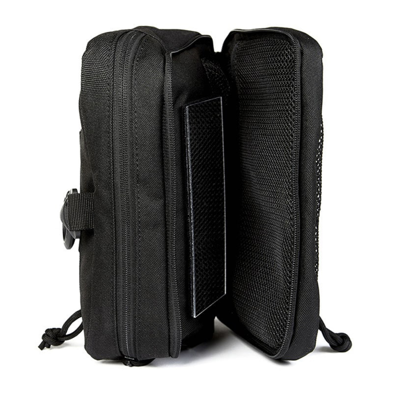Trousse de toilette TRANSALL Noir – A10 Equipment, polyester HRF 600D, double compartiment