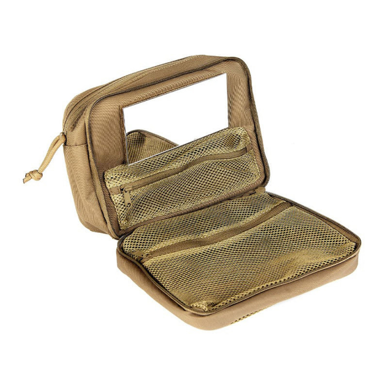Trousse de toilette TRANSALL Tan – Polyester HRF 600D déperlant, multi-compartiments Trousse de toilette TRANSALL Tan – Polyester HRF 600D déperlant, multi-compartiments