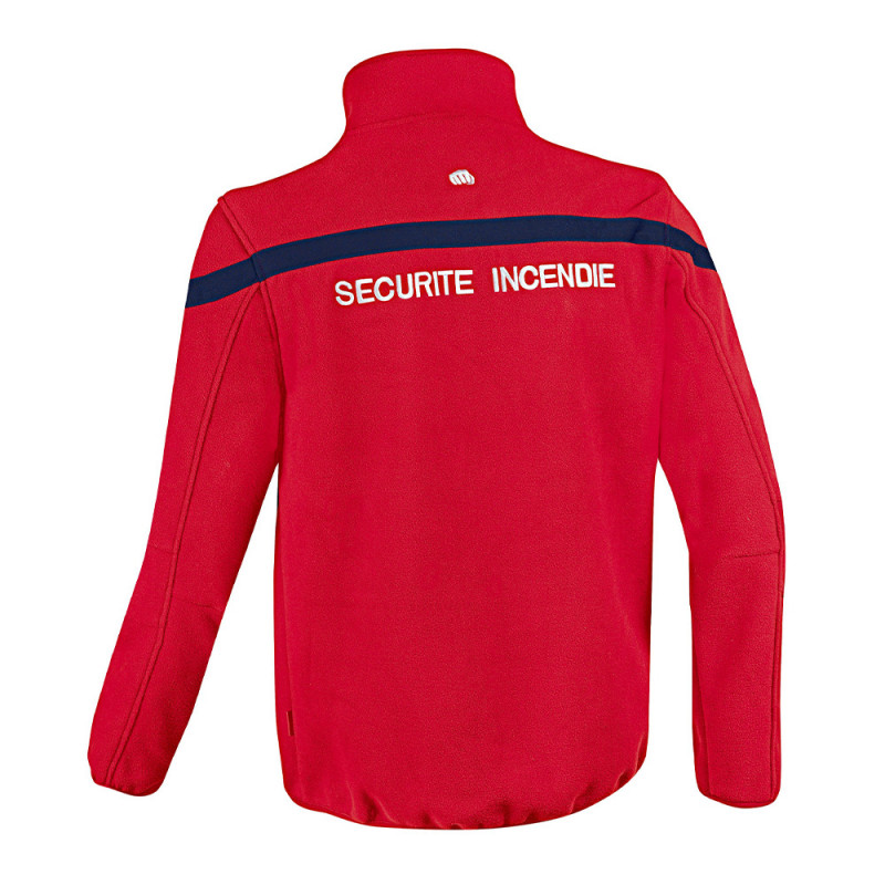 Veste polaire SÉCU-ONE rouge – chaleur et visibilité