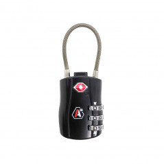 Cadenas à code TSA noir – A10 Equipment