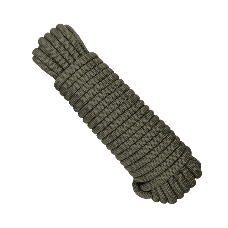 Paracorde EXPÉDITION L. 15 m × Ø 9 mm vert olive – A10 Equipment Paracorde EXPÉDITION L. 15 m × Ø 9 mm vert olive – A10 Equipment