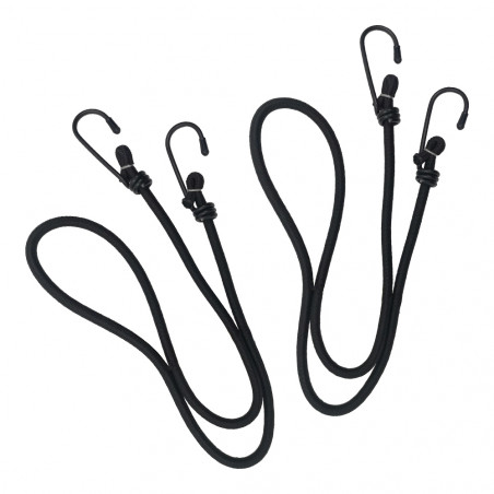 Lot de 2 sandows EXPÉDITION L. 75 cm × Ø 6 mm noir – A10 Equipment