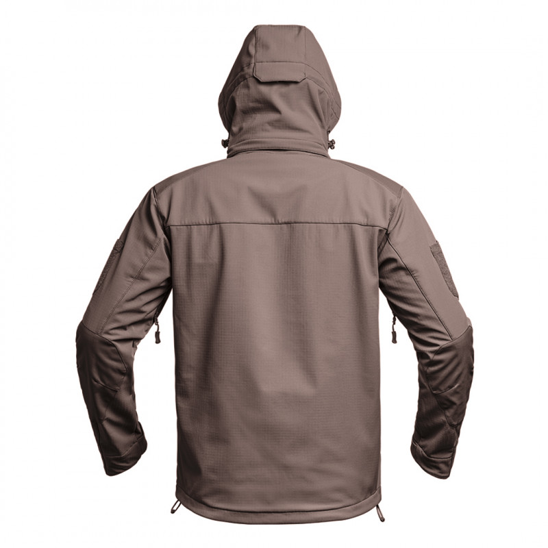 Veste Softshell V2 Fighter Brun Terres de France – 3 couches imperméable