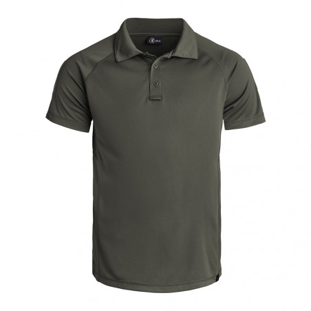 Polo INSTRUCTOR vert olive – coupe fit respirante – A10 Equipment