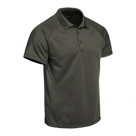 Polo manches courtes – Vert olive – Coupe fit –