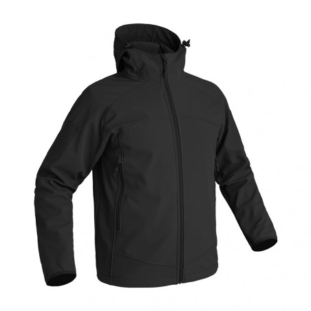 Veste Softshell INSTRUCTOR noir – protection souple & respirante – A10 Equipment
