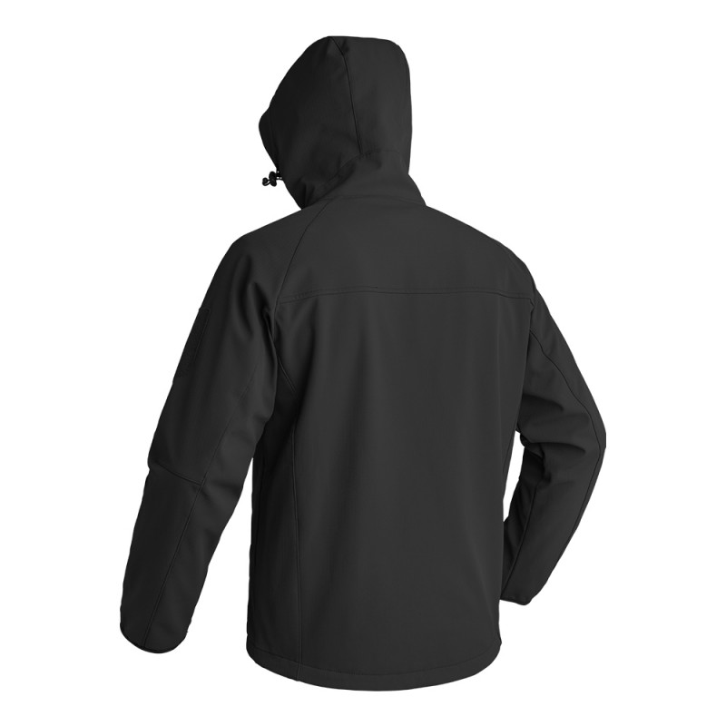 Veste Softshell INSTRUCTOR noir – protection souple & respirante – A10 Equipment