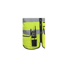 Gilet fluo rétro-réflechissant de sécurité multipoche