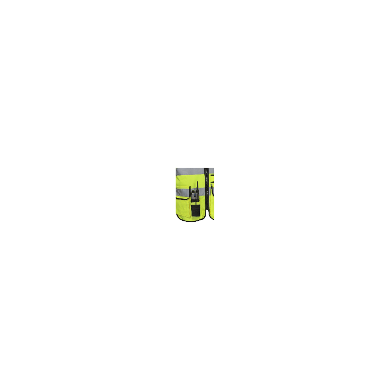 Gilet fluo rétro-réflechissant de sécurité multipoche