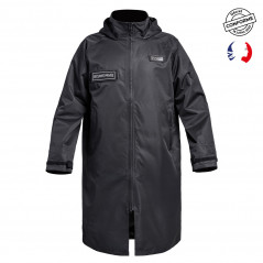 Poncho Lightshell Noir – Imperméable & respirant – Identifiable