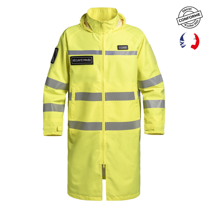 Poncho Lightshell HV-TAPE jaune – Haute visibilité & imperméable
