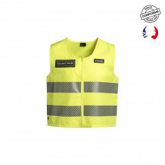 Gilet sans manches haute visibilité HV-TAPE – jaune fluorescent Gilet sans manches haute visibilité HV-TAPE – jaune fluorescent