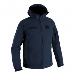 Veste Softshell STORM bleu marine – imperméable, respirante & polyvalente – A10 Equipment