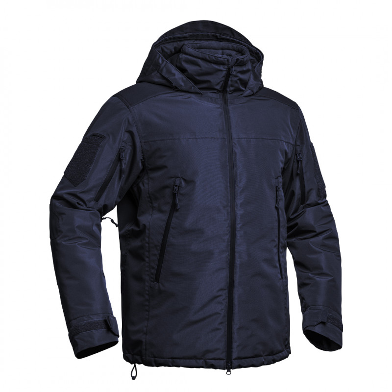 Parka Hardshell FIGHTER XMF-200 bleu marine – veste imperméable, respirante & isolante (2XL)