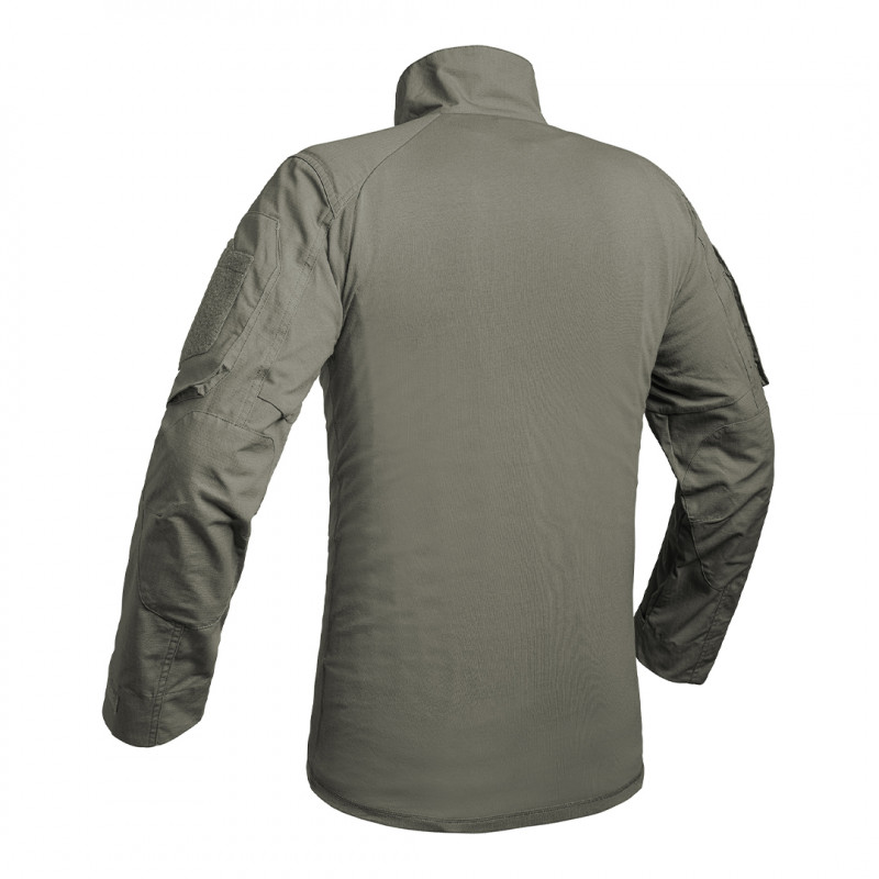 Chemise UBAS FIGHTER vert olive — Ripstop 5.0, manches renforcées, coupe ergonomique