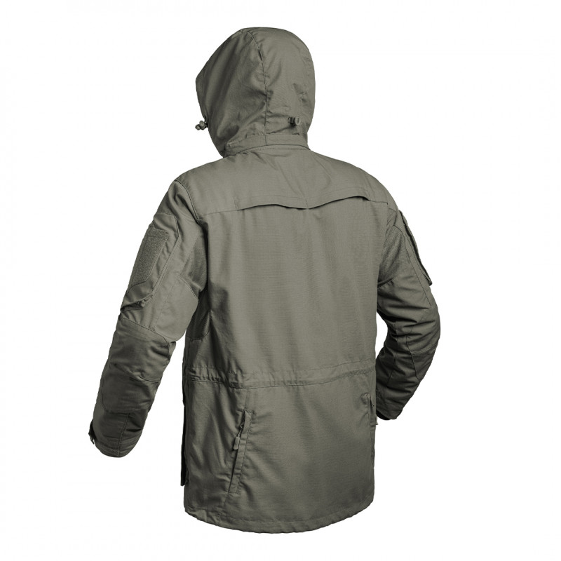 Veste longue FIGHTER vert olive – Ripstop 5.0, capuche amovible & poches multiples Veste longue FIGHTER vert olive – Ripstop 5.0, capuche amovible & poches multiples