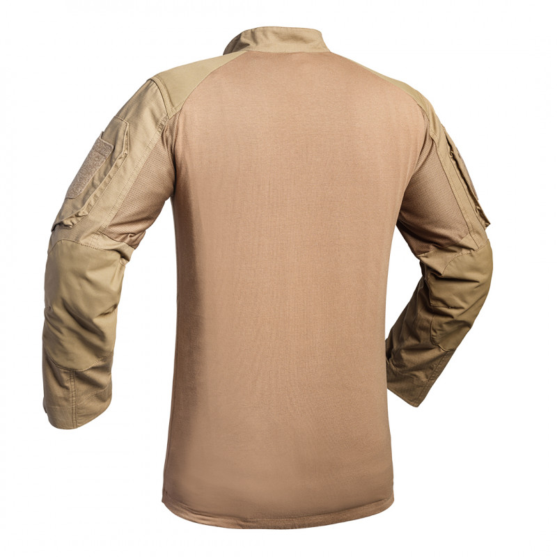 Chemise UBAS V2 FIGHTER tan — Ripstop 5.0, manches renforcées, coupe ergonomique
