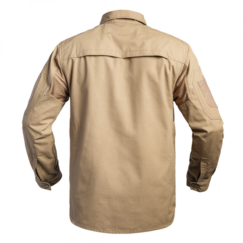 Chemise FIGHTER tan — Ripstop 5.0, poches multiples, coupe ergonomique Chemise FIGHTER tan — Ripstop 5.0, poches multiples, coupe ergonomique