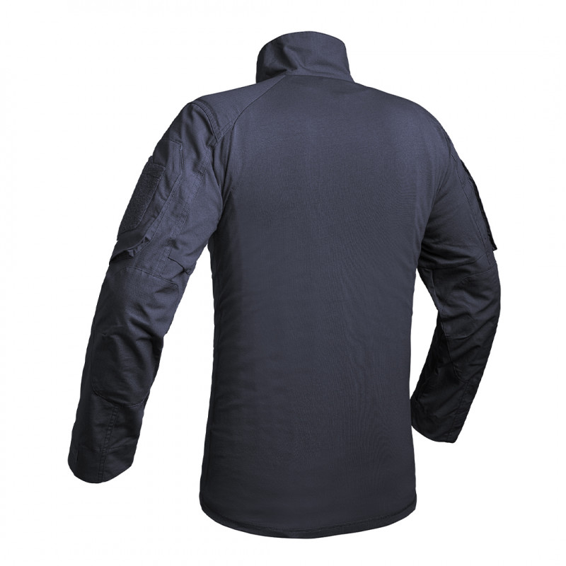 Chemise UBAS FIGHTER bleu marine — Ripstop 5.0 & buste coton, coupe ergonomique