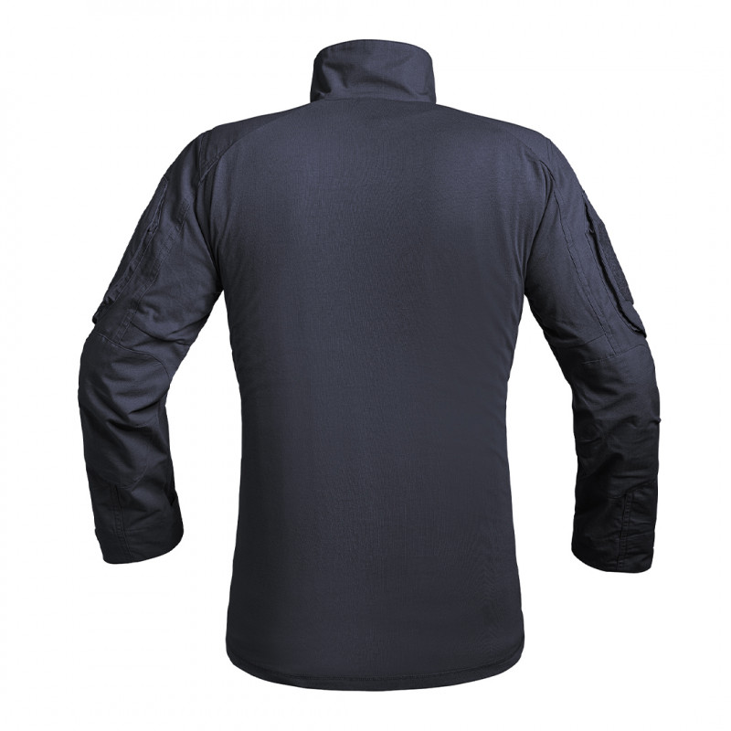 Chemise UBAS FIGHTER bleu marine — Ripstop 5.0 & buste coton, coupe ergonomique
