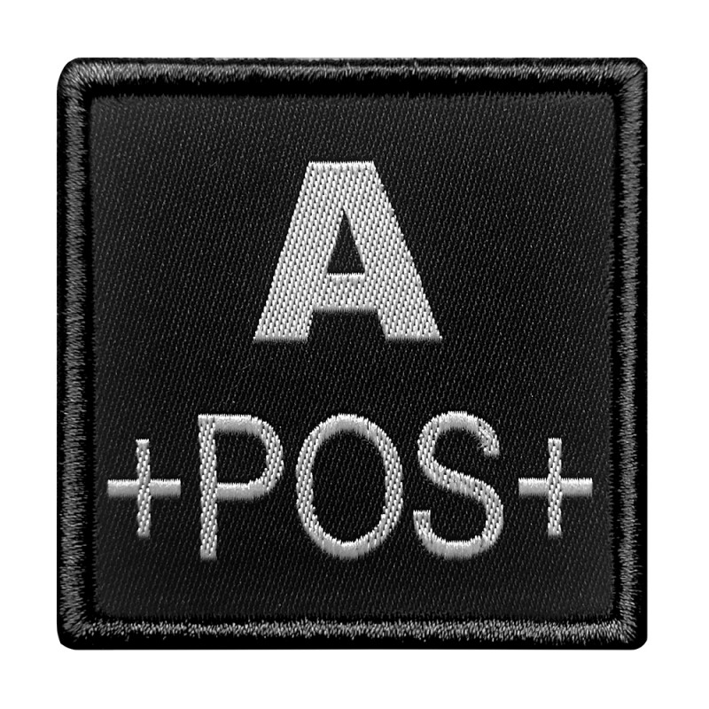 Patch brodé “Groupe sanguin A” noir — identification médicale & équipement Patch brodé “Groupe sanguin A” noir — identification médicale & équipement