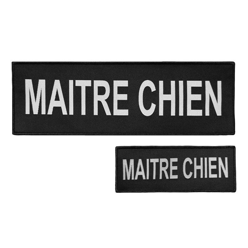 Lot dossard + bande poitrine SÉCU-ONE Maître Chien noir