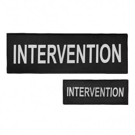 Lot dossard + bande poitrine SÉCU-ONE INTERVENTION noir