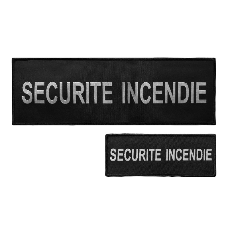 Lot dossard + bande poitrine SÉCU-ONE Sécurité Incendie noir Lot dossard + bande poitrine SÉCU-ONE Sécurité Incendie noir