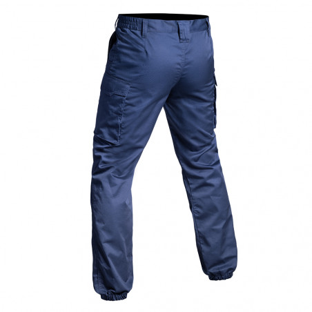 Pantalon SÉCU-ONE bas élastiqué bleu marine – robuste & fonctionnel