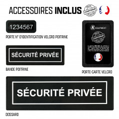 Parka Hardshell SÉCU-ONE WF 150 flap Sécurité Privée noir