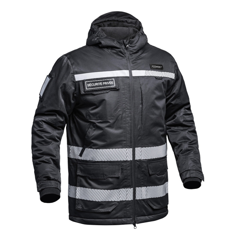 Parka Hardshell SÉCU-ONE WF 150 HV-TAPE Sécurité Privée – Imperméable & Thermique Professionnelle